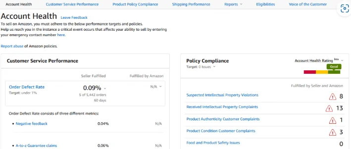 Identifying Amazon Product Listing Violations